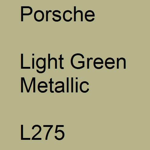 Porsche, Light Green Metallic, L275.